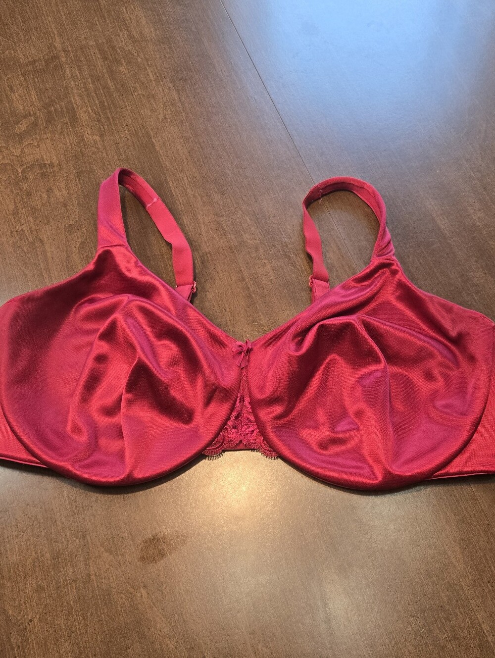 Soma Red Unlined Lace Details Underwire Bra Women's Size 42DD